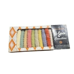 MCM Vintage 1950's  14 Killinger Hi-jacs terri knit pull over drink coasters